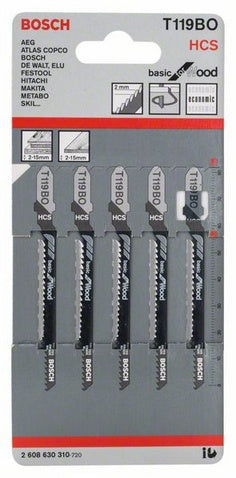 Bosch Basic for Wood T 119 BO Savklinge Stiksav