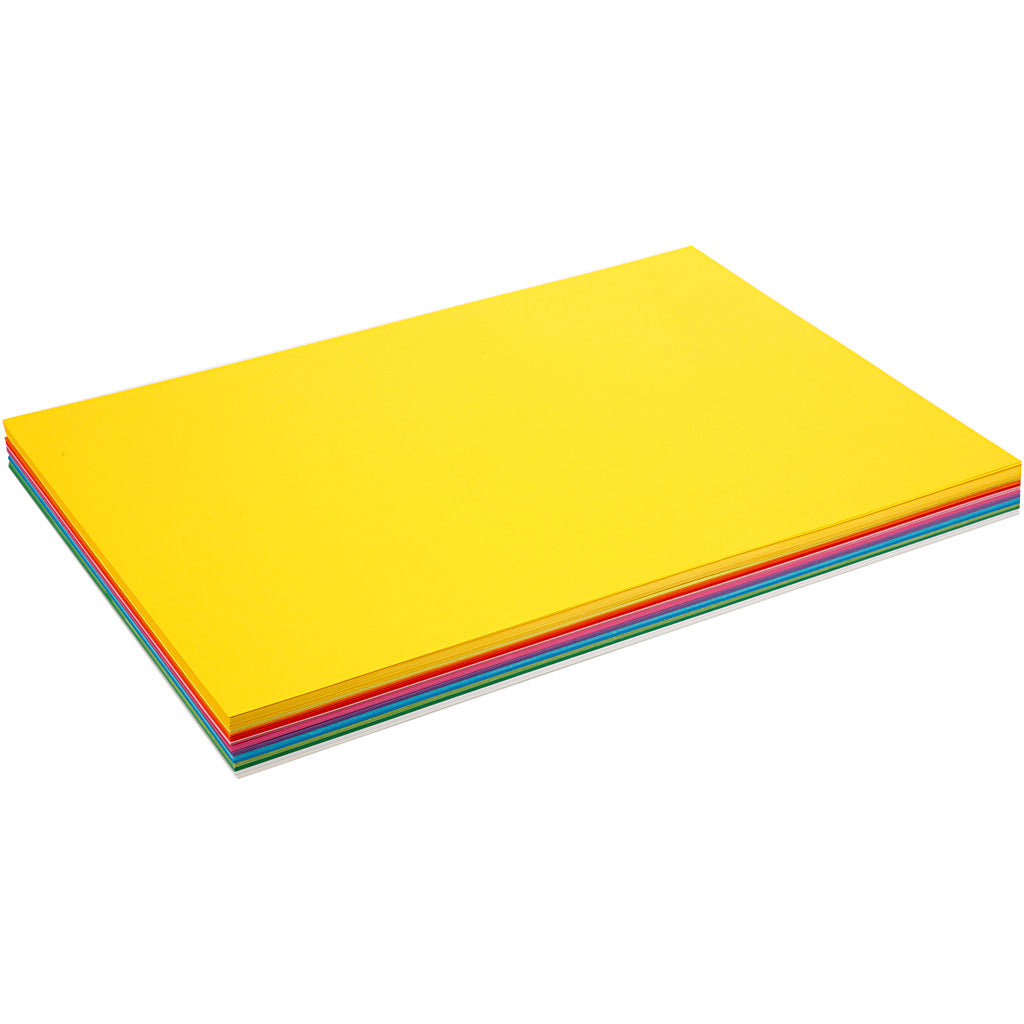 Forårskarton, A2, ark 420x594 mm, 180 g, ass. farver, 20 ass. ark/ 1 pk.