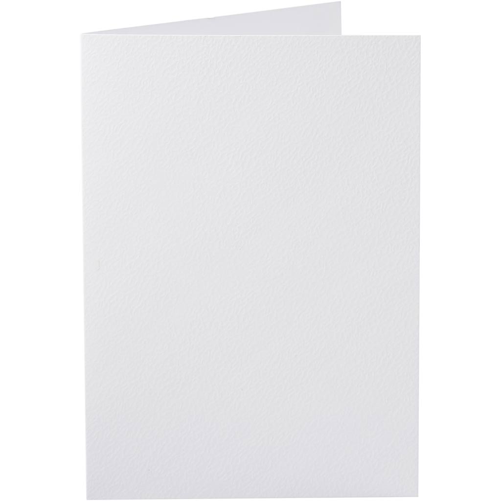 Kort, kort str. 10,5x15 cm, 220, hvid, 10 stk./ 1 pk.