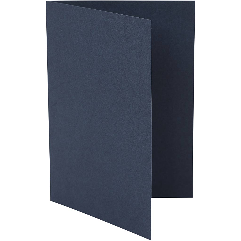 Kort, kort str. 10,5x15 cm, 220 g, blå, 10 stk./ 1 pk.