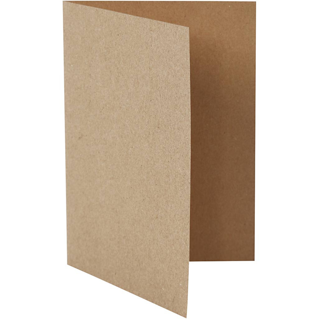 Kort, kort str. 10,5x15 cm, 220 g, natur, 10 stk./ 1 pk.