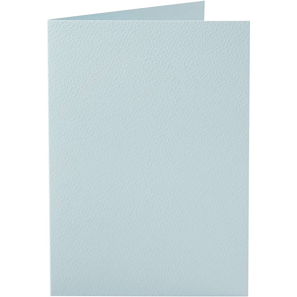 Kort, kort str. 10,5x15 cm, 220 g, lyseblå, 10 stk./ 1 pk.