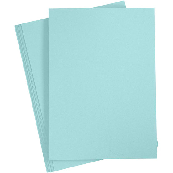 Papir, A4, ark 210x297 mm, 80 g, lyseblå, 20 stk./ 1 pk.