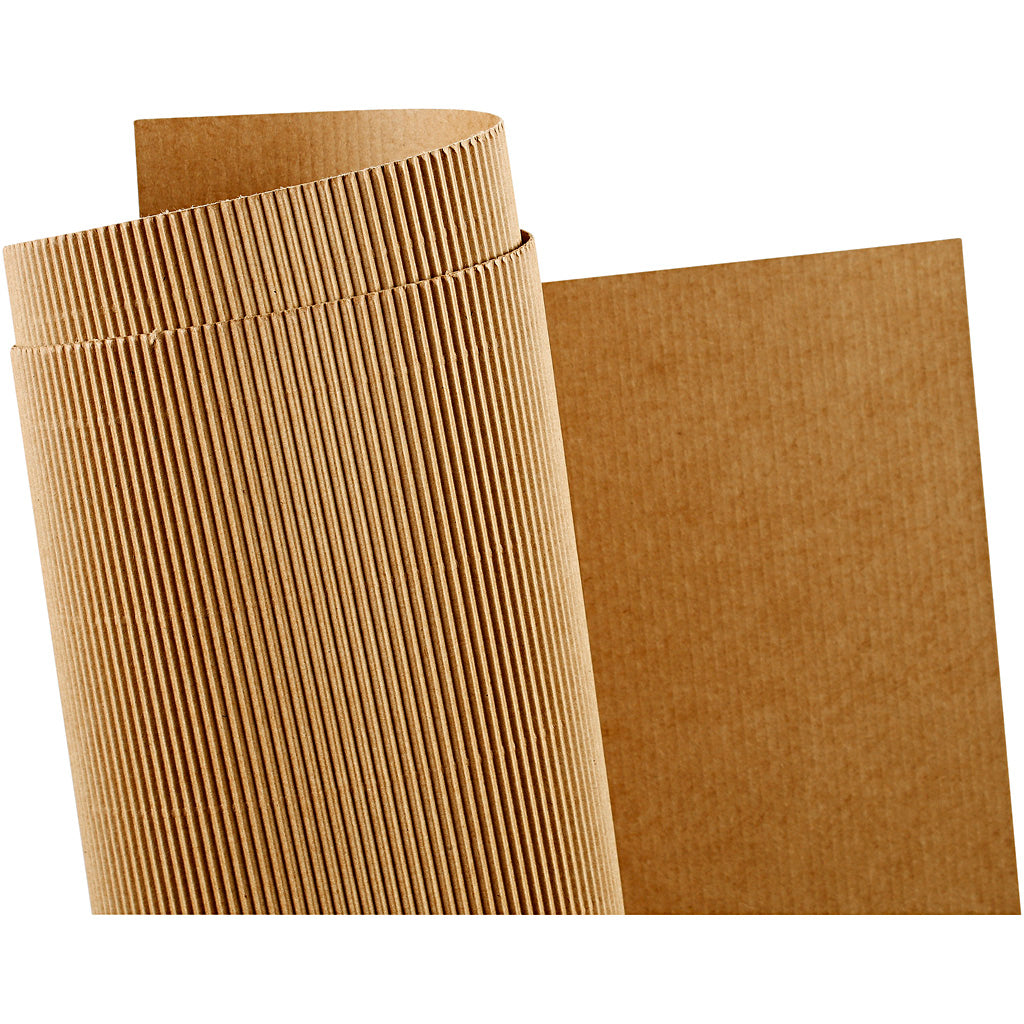 Bølgekarton, ark 50x70 cm, 120 g, 10 ark/ 1 pk.