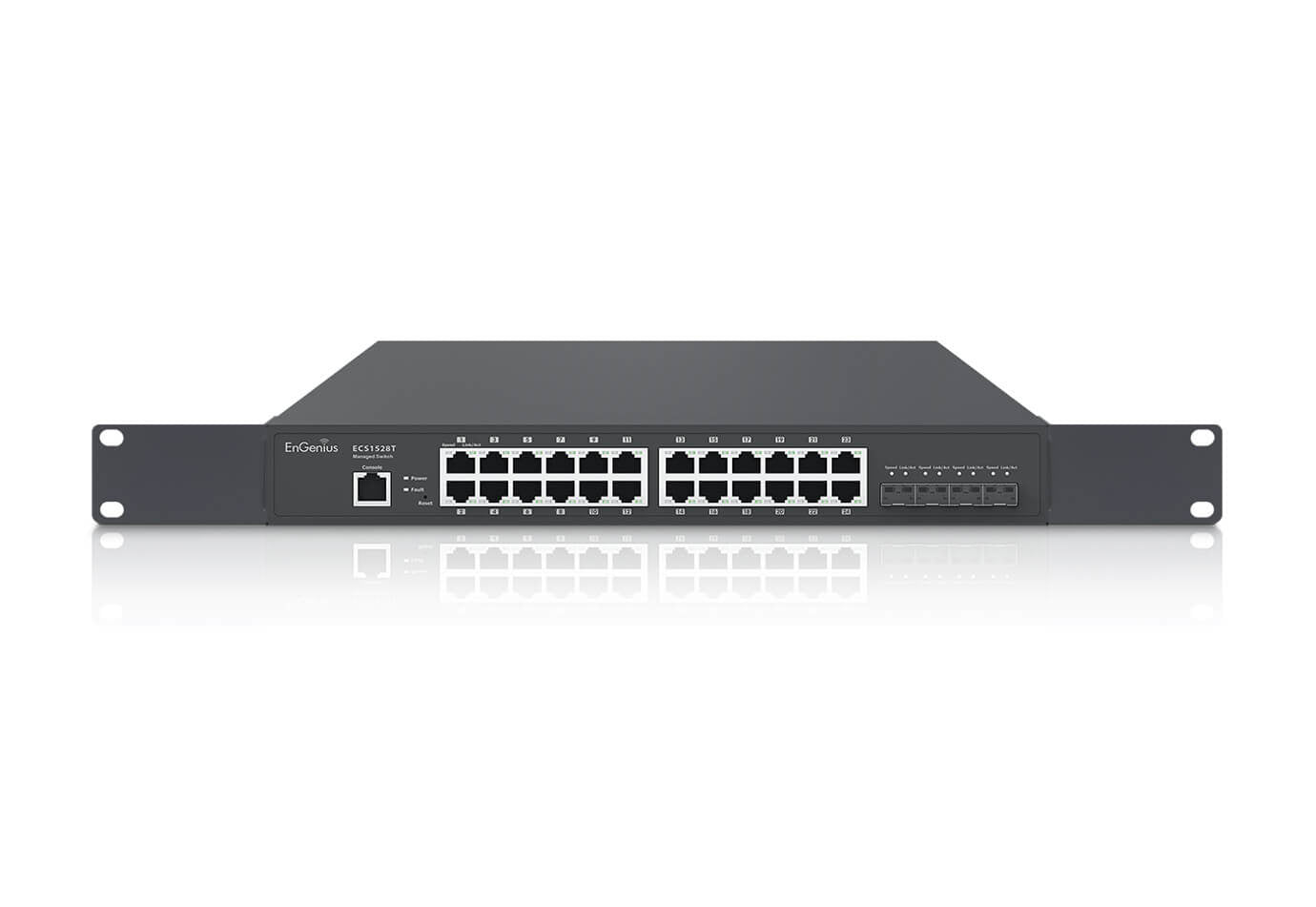 EnGenius ECS1528T netværksswitch Administreret L2/L3 Gigabit Ethernet (10/100/1000) Sort