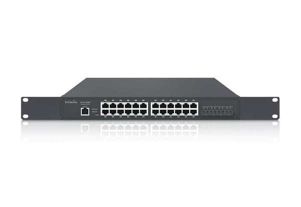 EnGenius ECS1528T netværksswitch Administreret L2/L3 Gigabit Ethernet (10/100/1000) Sort