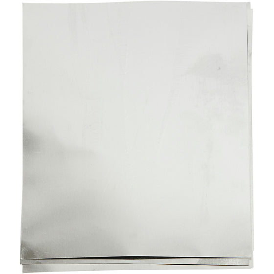 Prægefolie, A5, ark 148x210 mm, tykkelse 0,9 mm, sølv, 10 stk./ 1 pk.