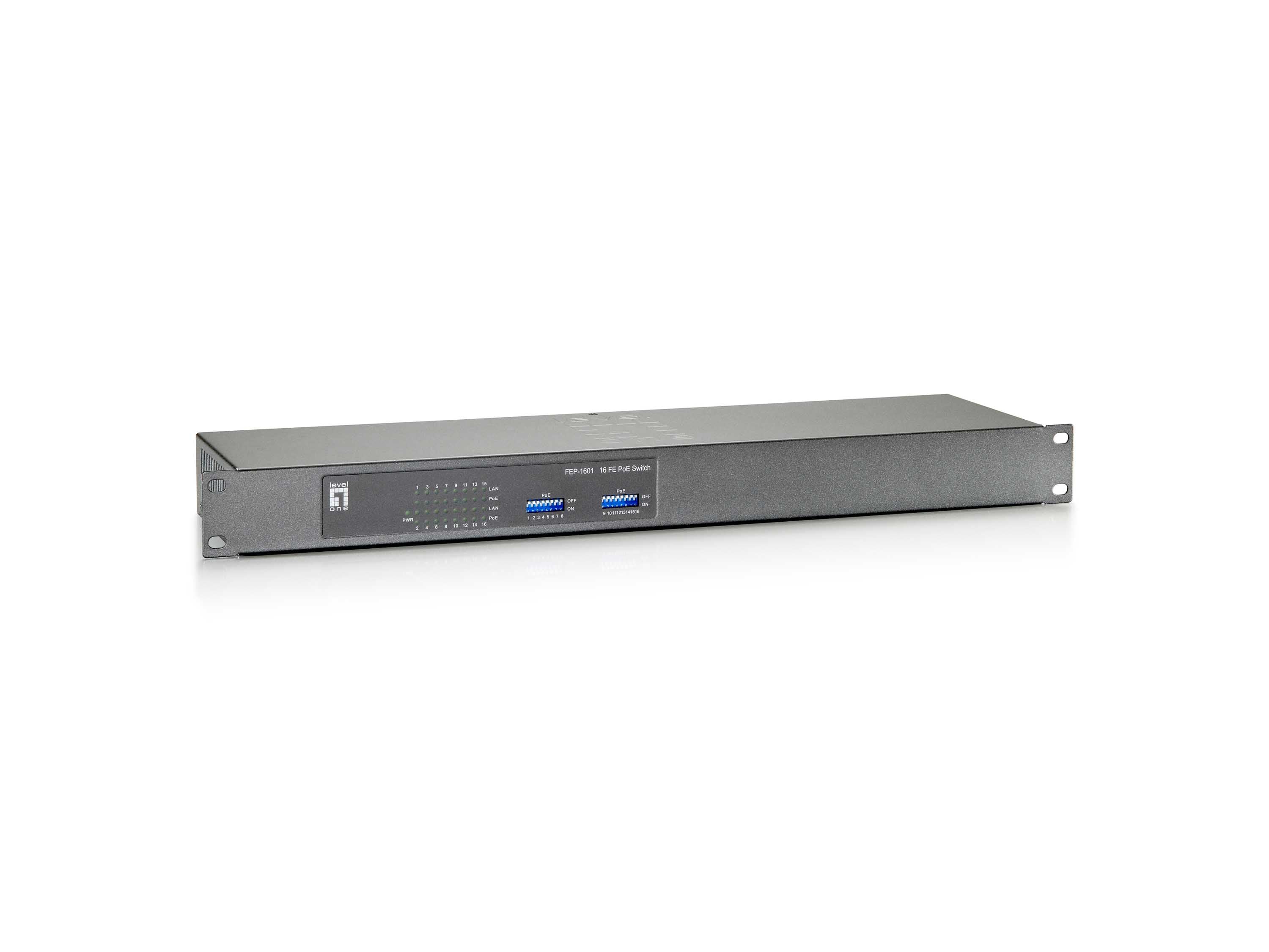 LevelOne FEP-1601W150 Switch 16-porte 10/100  PoE+