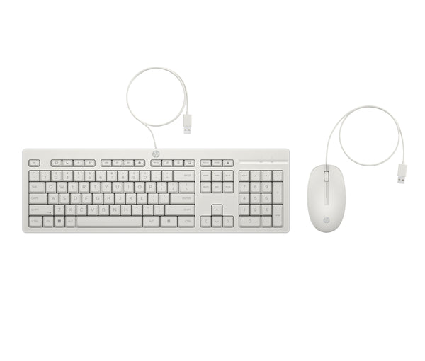 HP 225 Sæt med mus og tastatur Pressestempel Kablet