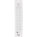 Stjernestrimler, L: 44+78 cm, B: 15+25 mm, diam. 6,5+11,5 cm, rød, hvid, 60 strimler/ 1 pk.