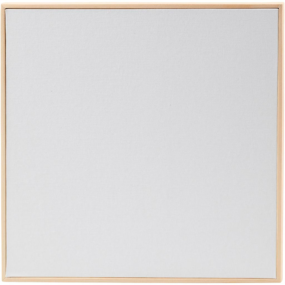 Malerplade med træramme, str. 30x30 cm, 280 g, hvid, 1 stk.