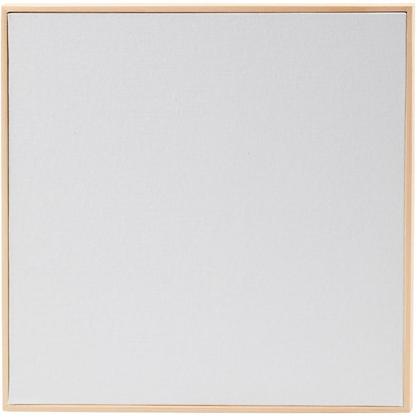 Malerplade med træramme, str. 30x30 cm, 280 g, hvid, 10 stk./ 1 pk.