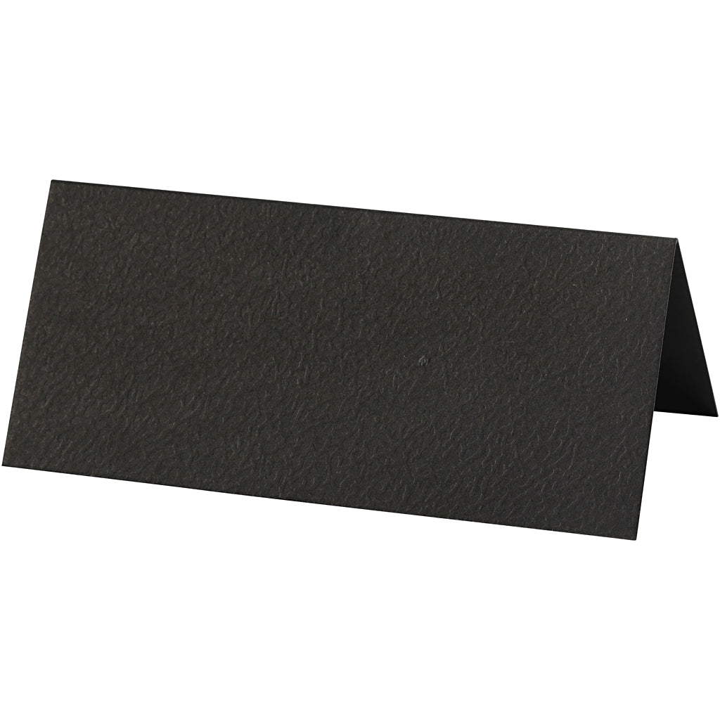 Bordkort, str. 9x4 cm, 220 g, sort, 20 stk./ 1 pk.
