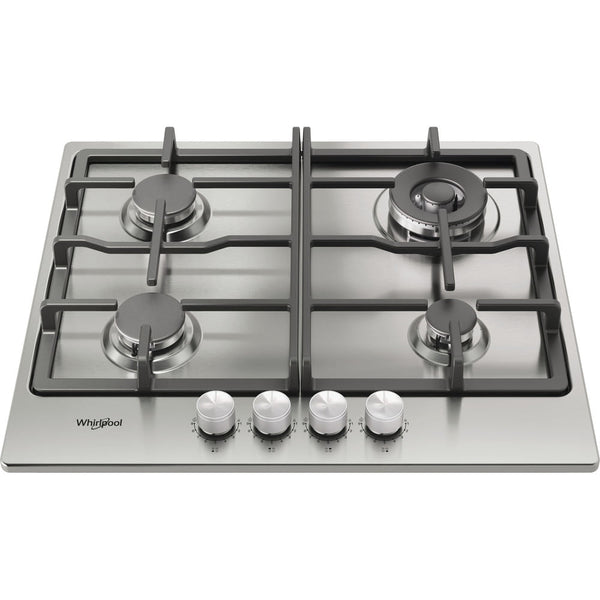 Whirlpool TGML 661 IX Rustfrit stål Indbygget 58 cm Gaskomfur 4 zone(s)