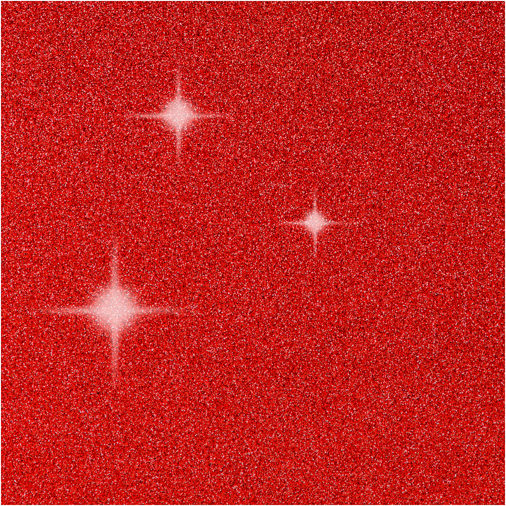 Kort og kuverter, kort str. 10,5x15 cm, kuvert str. 11,5x16,5 cm, glitter, 110+250 g, rød, 4 sæt/ 1 pk.