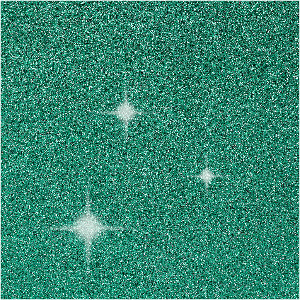 Kort og kuverter, kort str. 10,5x15 cm, kuvert str. 11,5x16,5 cm, glitter, 110+250 g, grøn, 4 sæt/ 1 pk.