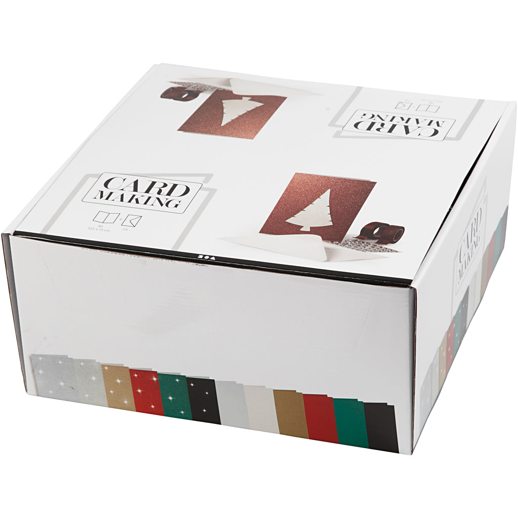 Kort og kuverter, kort str. 10,5x15 cm, kuvert str. 11,5x16,5 cm, 12x10 pk./ 1 pk.