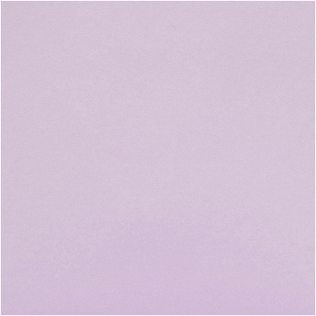 Kort og kuverter, kort str. 15,2x15,2 cm, kuvert str. 16x16 cm, 210 g, lys lilla, 4 sæt/ 1 pk.