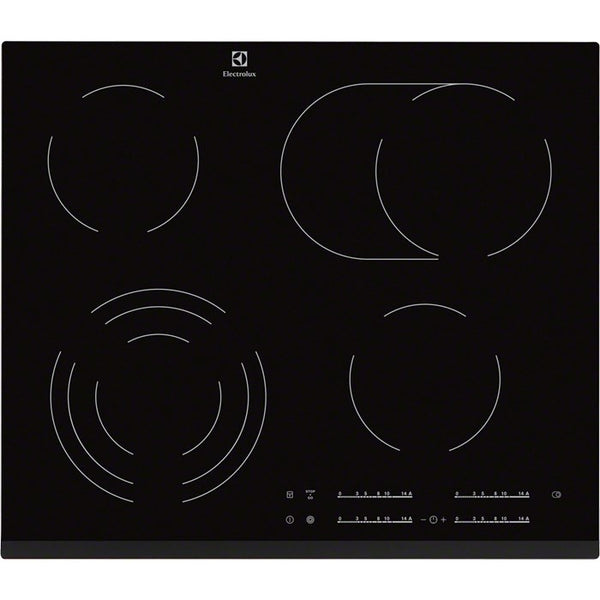 Electrolux EHF6547FXK kogeplade Sort Indbygget 4 zone(s)