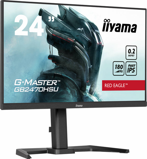 iiyama G-MASTER Red Eagle GB2470HSU-B6 24 Fast IPS 1920 x 1080 (Full HD) HDMI DisplayPort 180Hz