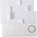 Julekalender, str. 30x42 cm, hvid, 5 stk./ 1 pk.