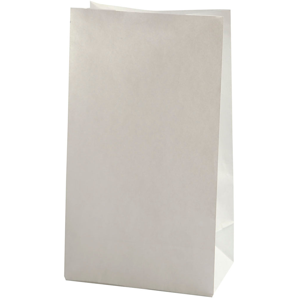Papirposer, H: 27 cm, str. 9x15 cm, 46 g, hvid, 100 stk./ 1 pk.