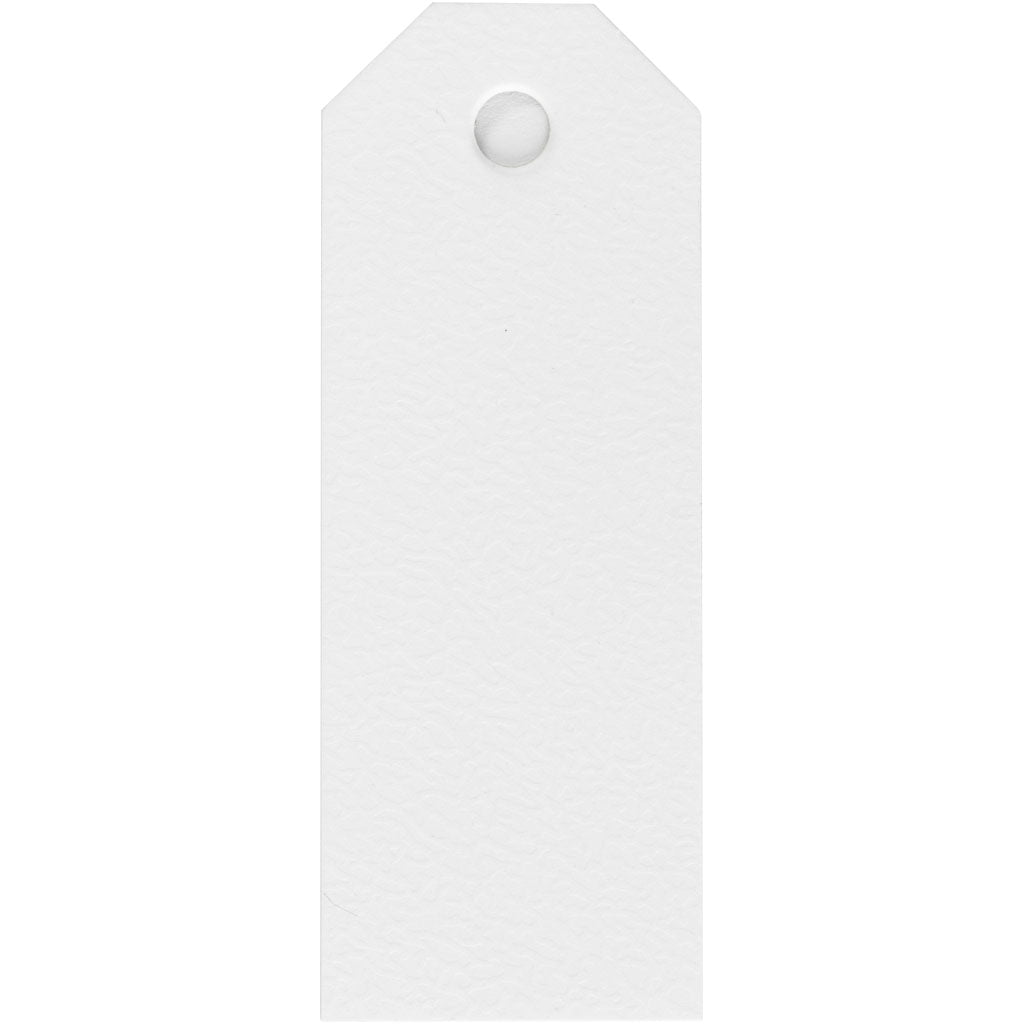 Manilamærker, str. 3x8 cm, 220 g, hvid, 20 stk./ 1 pk.