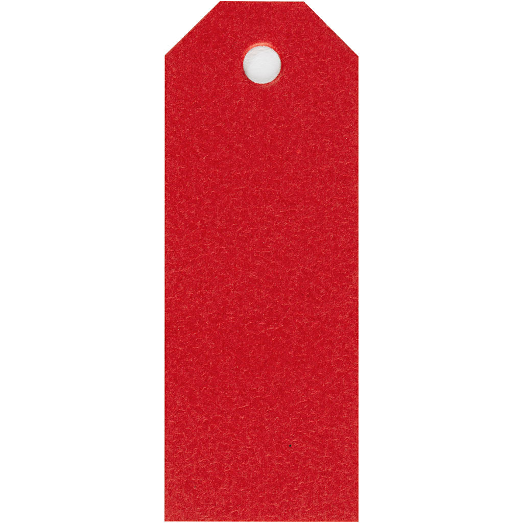 Manilamærker, str. 3x8 cm, 220 g, rød, 20 stk./ 1 pk.