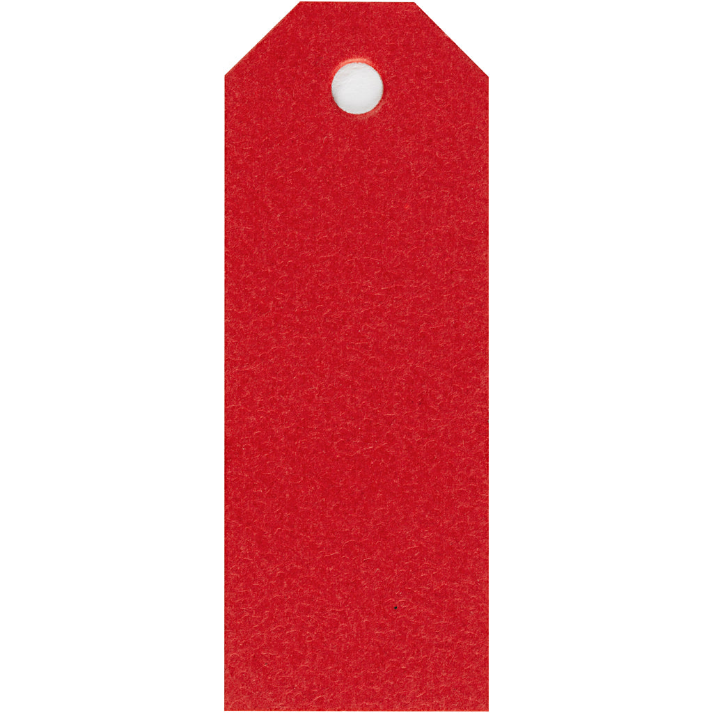 Manilamærker, str. 3x8 cm, 220 g, rød, 20 stk./ 1 pk.