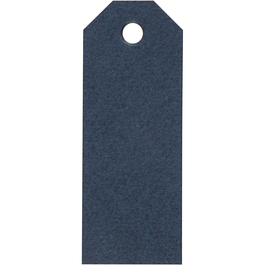 Manilamærker, str. 3x8 cm, 220 g, blå, 20 stk./ 1 pk.