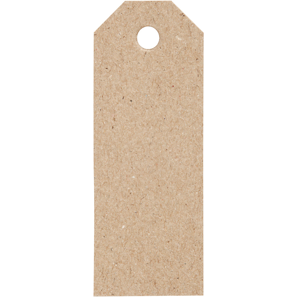 Manilamærker, str. 3x8 cm, 220 g, natur, 20 stk./ 1 pk.