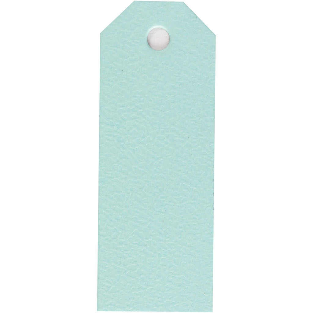 Manilamærker, str. 3x8 cm, 220 g, lyseblå, 20 stk./ 1 pk.