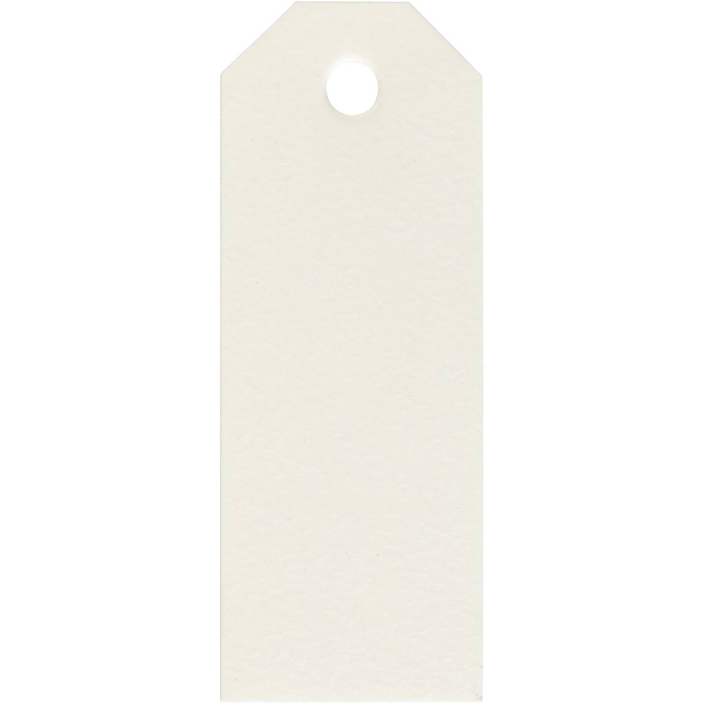 Manilamærker, str. 3x8 cm, 220 g, råhvid, 20 stk./ 1 pk.