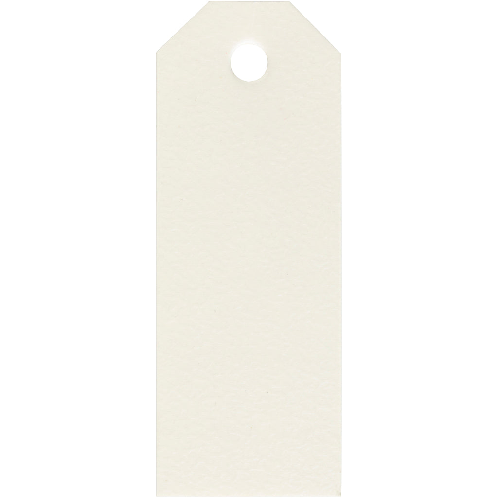 Manilamærker, str. 3x8 cm, 220 g, råhvid, 20 stk./ 1 pk.