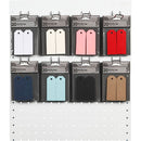 Manilamærker, str. 3x8 cm, 220 g, ass. farver, 8x10 pk./ 1 pk.