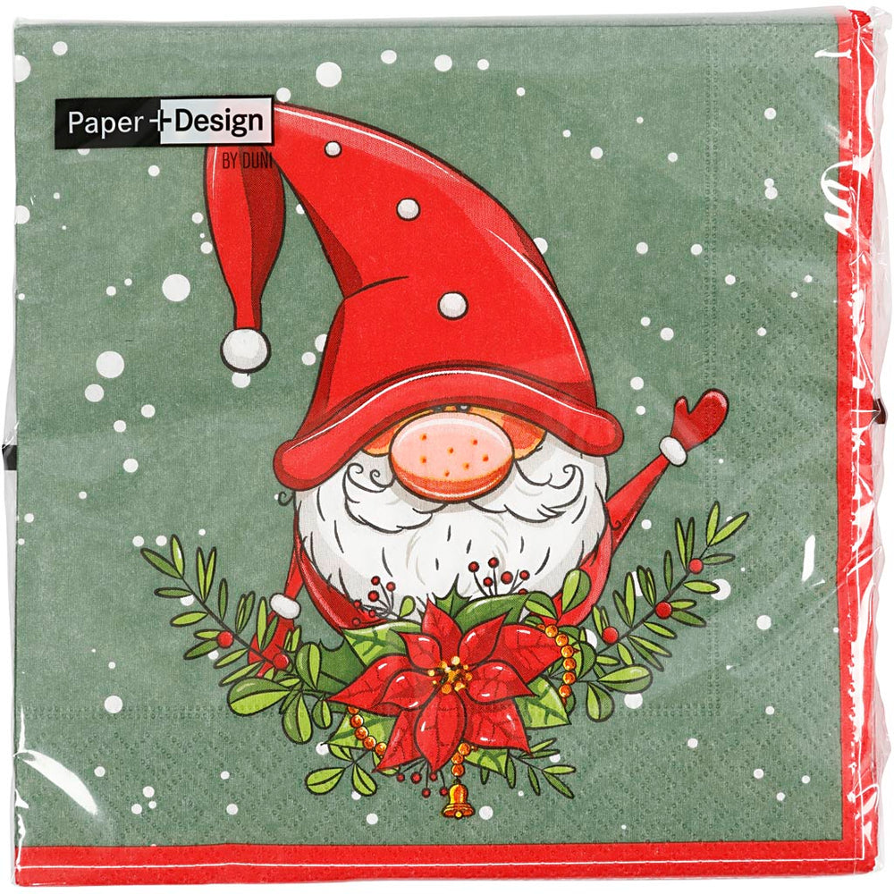 Servietter, Snude Nisse, str. 33x33 cm, 20 stk./ 1 pk.