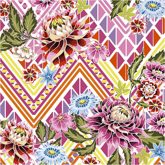 Servietter, Blomster, str. 33x33 cm, 20 stk./ 1 pk.