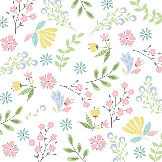 Servietter, Småblomstret, str. 33x33 cm, 20 stk./ 1 pk.
