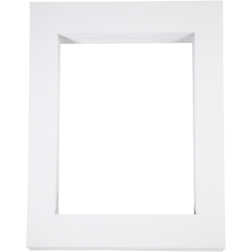 Passepartoutrammer , A3, str. 40x50 cm, 500 g, hvid, 100 stk./ 1 pk.