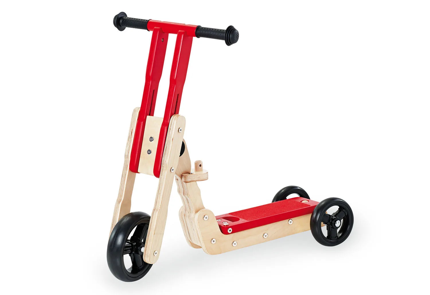 Pinolino Kombi Løbehjul Trehjulet- og Løbecykel, Theo/Natur-Rød