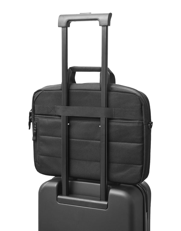 HP Bæretaske  15.6 100% recycled polyester 100 % bionedbrydeligt materiale 100% recycled ocean-bound plastic 100% polyethylene foam 100 % polyester Sort Blå