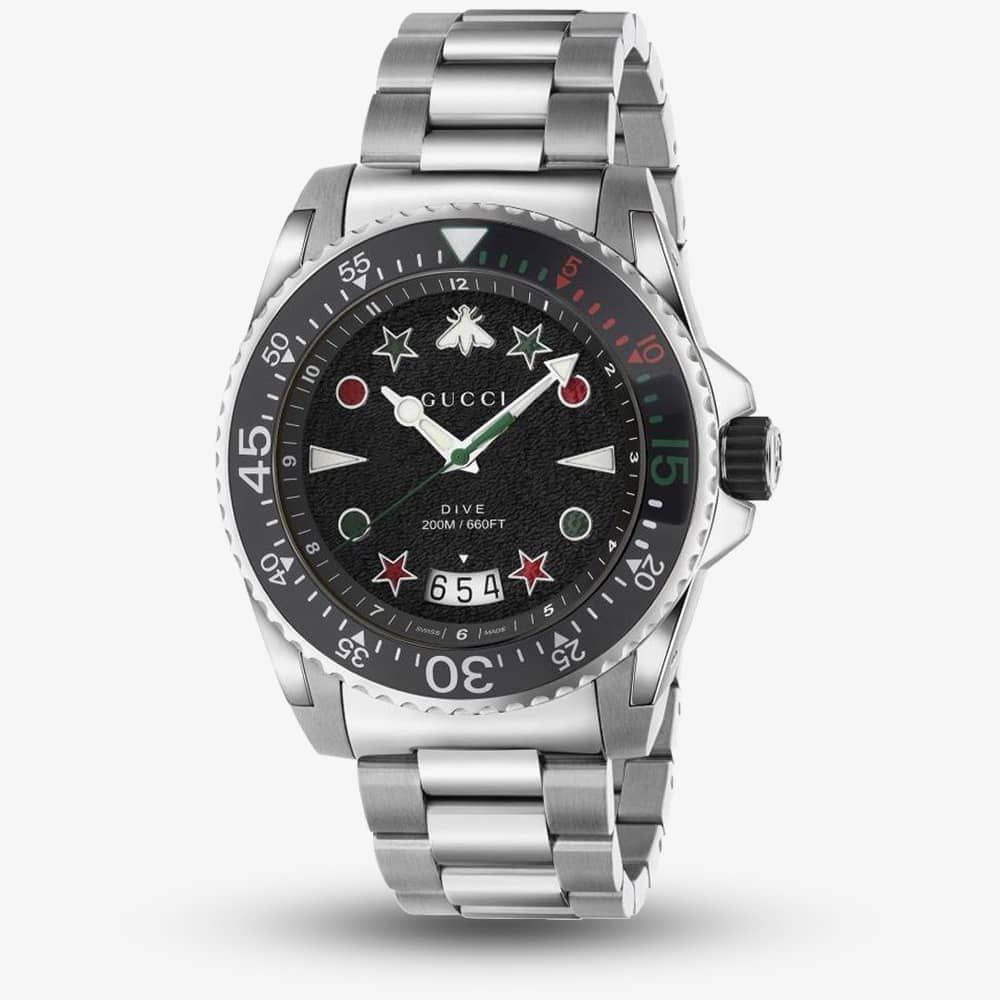 Gucci herreur Dive stål lænke YA136221