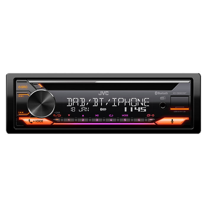 JVC KD-DB922BT Bilradio med CD/RDS tuner DAB+/DMB 4x50w