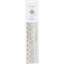 Stjernestrimler, L: 44+78 cm, diam. 6,5+11,5 cm, B: 15+25 mm, guld, hvid, 48 strimler/ 1 pk.