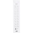 Stjernestrimler, L: 44+78 cm, diam. 6,5+11,5 cm, B: 15+25 mm, guld, hvid, 48 strimler/ 1 pk.