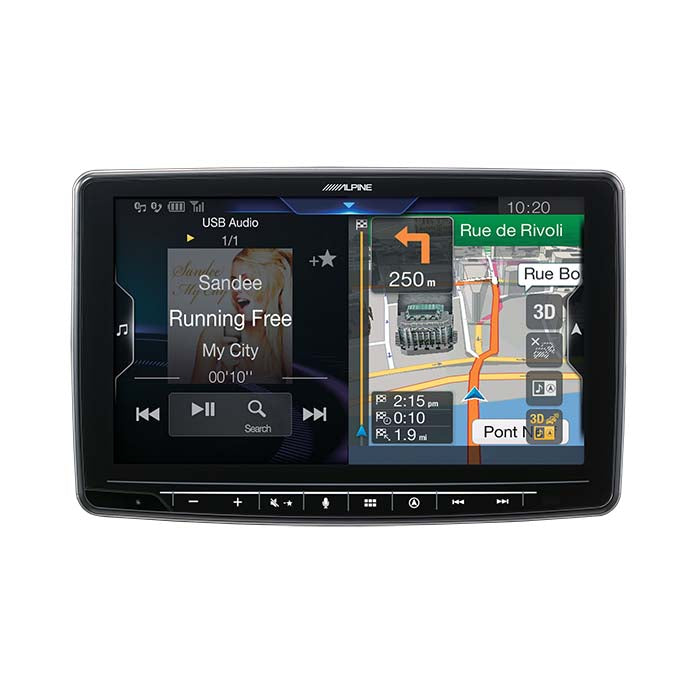 Alpine INE-F904DC Halo9 med navi og truck kort