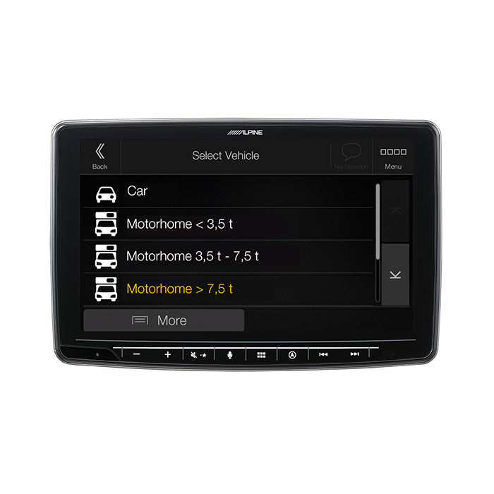 Alpine INE-F904S907 Halo9 navi bundle til Sprinter S907