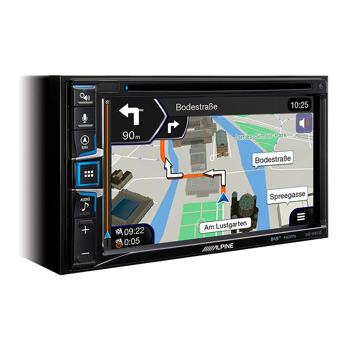 Alpine INE-W611D 2-DIN multimedia station med navi