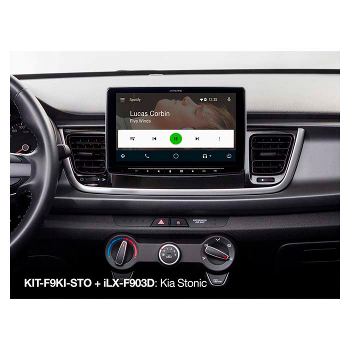 Alpine 9" monteringssæt Kia stonic 2017->