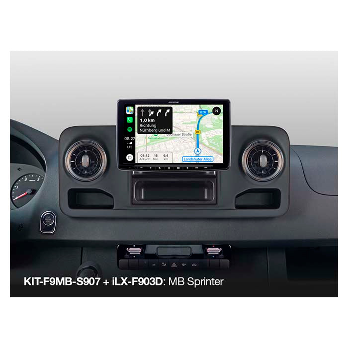 Alpine 9" monteringssæt Sprinter w907 2018->